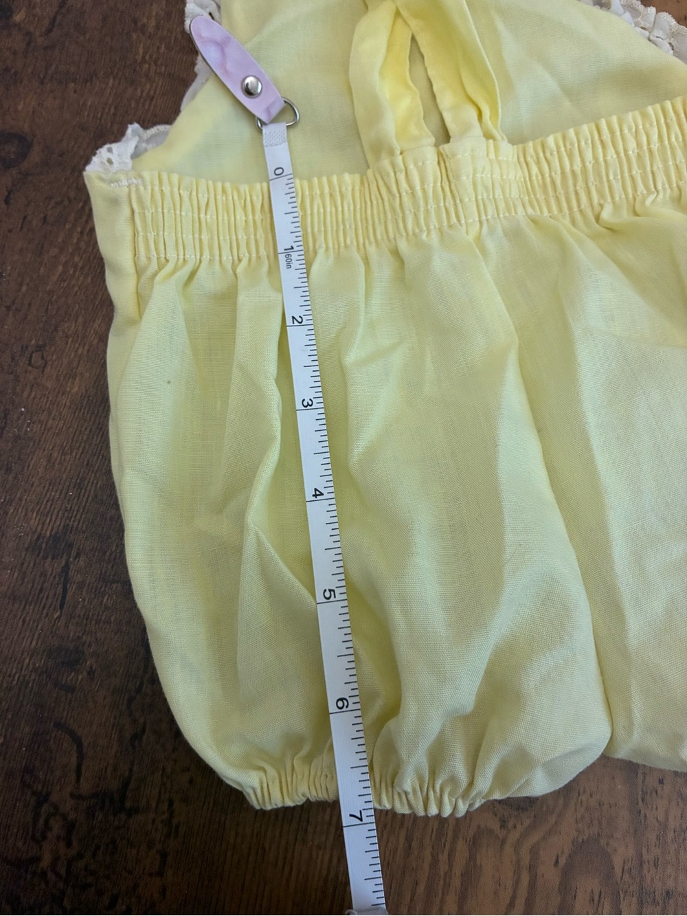 Vintage 12 Month Yellow Romper - Picture 8 of 11